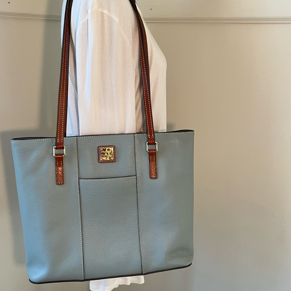 Dooney & Bourke Small Lexington Shopper in Beautiful Blue Gray